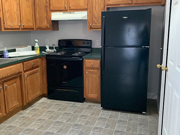 Newly sanded and stained cabinets, new appliances and new hot water heater. New kitchen faucet. All drawers and cabinets newly lined.