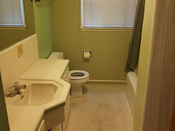 Main bathroom has separate shower and tub