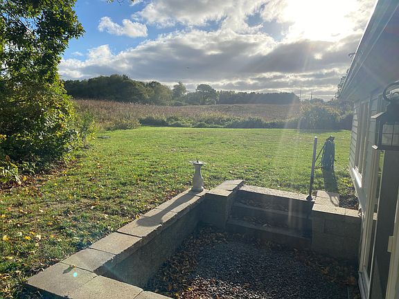 patio and view of conservation land