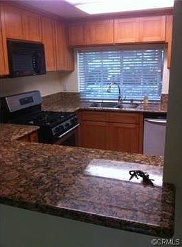 Remodeled Kitchen with granite counters