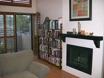Fireplace, Plantation Shutter