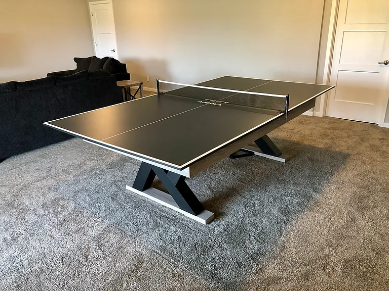 Ping Pong table (wall decor and shuffleboard table was added later)
