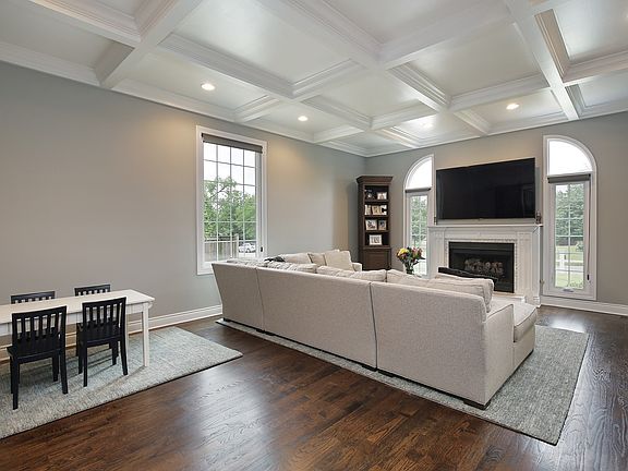 Another view with the gas fireplace.