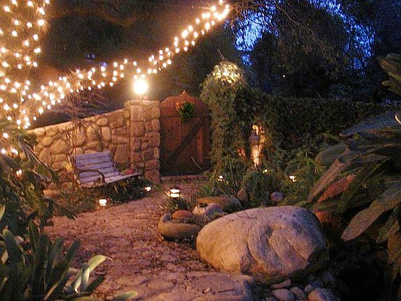 Night Courtyard Looking Out