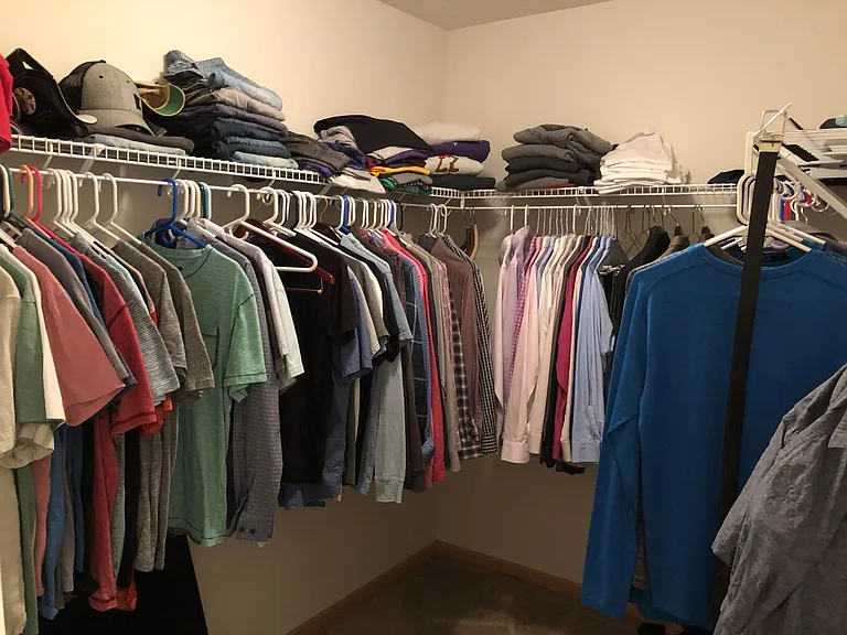 Master walk-in closet (1of 2 walk-in closets in master)