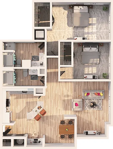Floor plan Drexel - B6