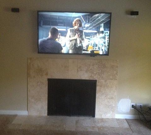 Flat screen TV in upstairs Living room