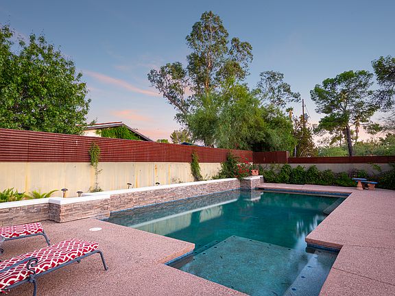 Completely private backyard