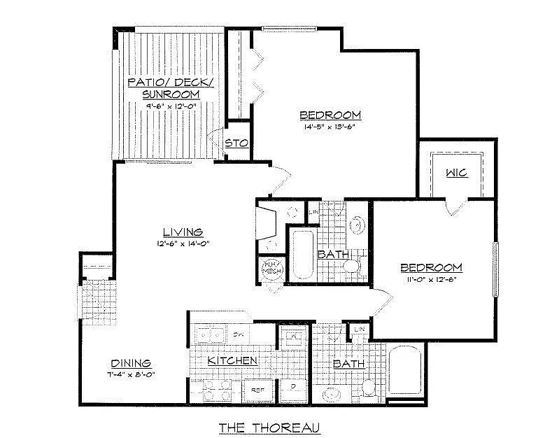 Floor plan The Thoreau