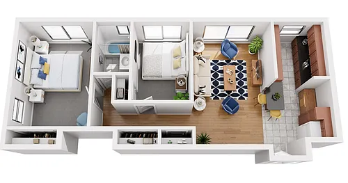Floor plan Two Bedroom