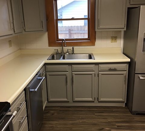 New flooring in kitchen