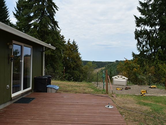 Backyard with sand box