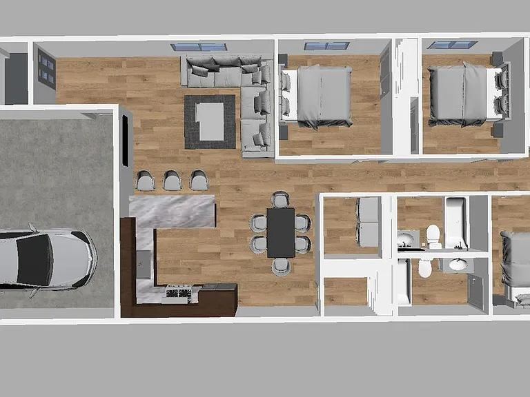 DOES NOT COME WITH FURNITURE, THIS IS JUST AN EXAMPLE
