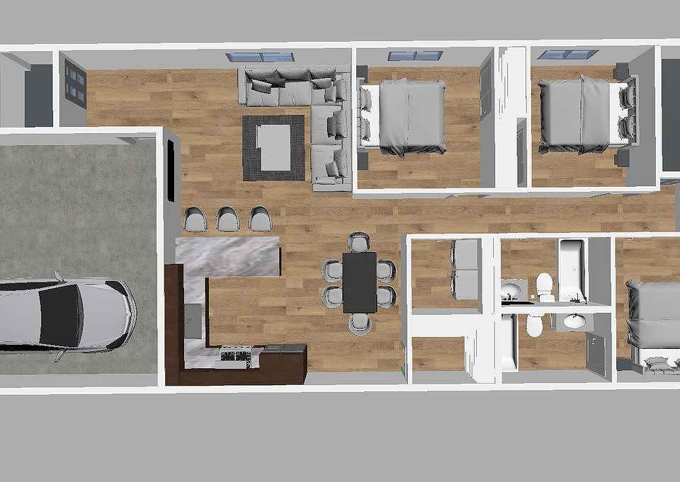 DOES NOT COME WITH FURNITURE, THIS IS JUST AN EXAMPLE