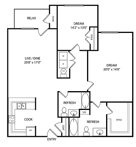 Floor plan B2E