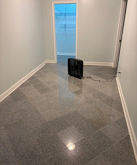 Downstairs common area and storage closet