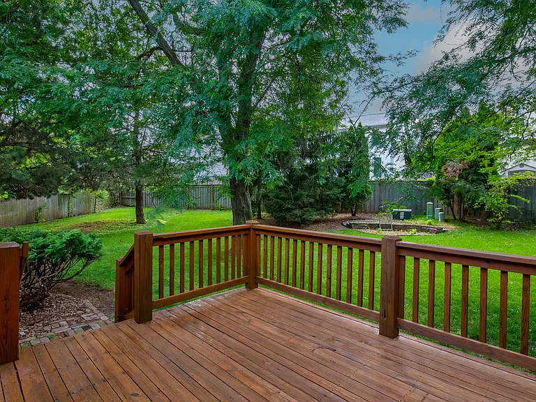Deck and yard