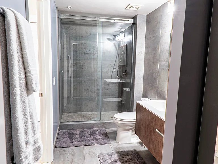 Full bathroom with shower