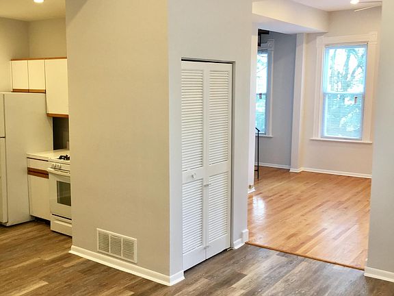 Dining and kitchen when vacant