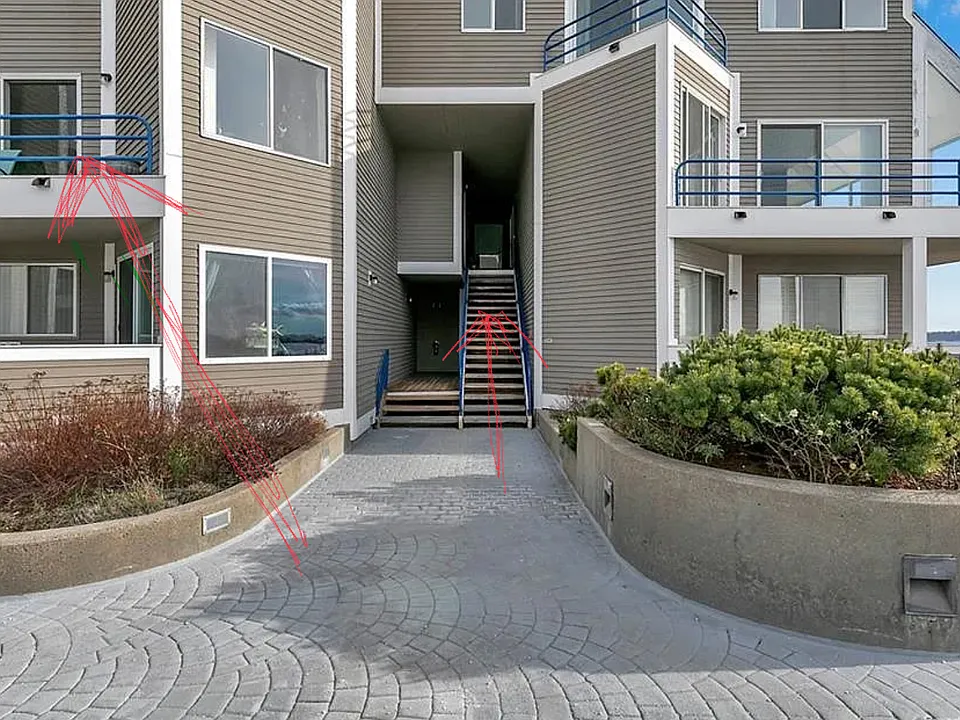 Courtyard_stairs leading to unit/balcony