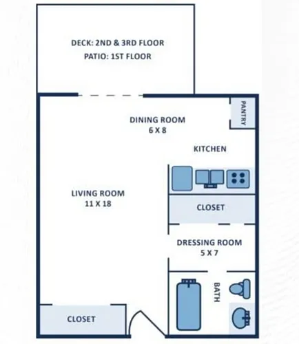 Floor plan Studio
