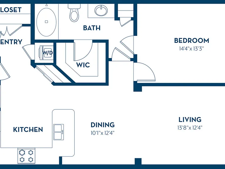 1 Bedroom | 1 Bath | 1033 SF | Renovated 1 Bedroom | 1 Bath | 1033 SF | Renovated