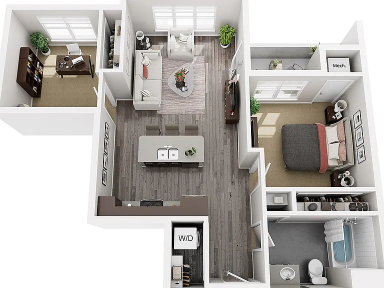 Floor Plan C2 | 22 Slate | Apartments in Madison, WI Floor Plan C2 | 22 Slate | Apartments in Madison, WI