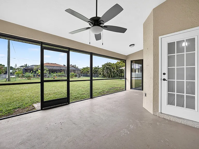Large backyard