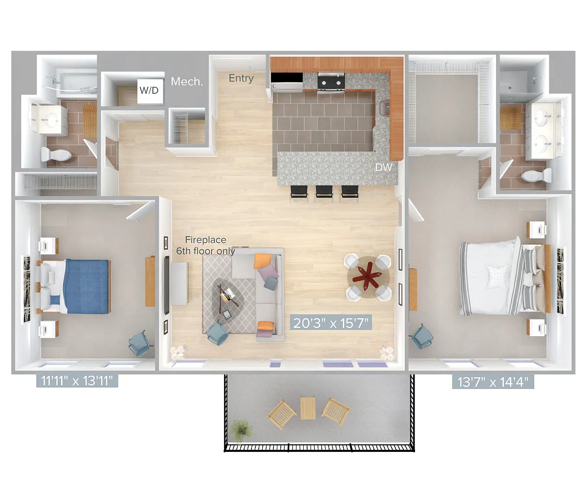 Floor plan B6-1190