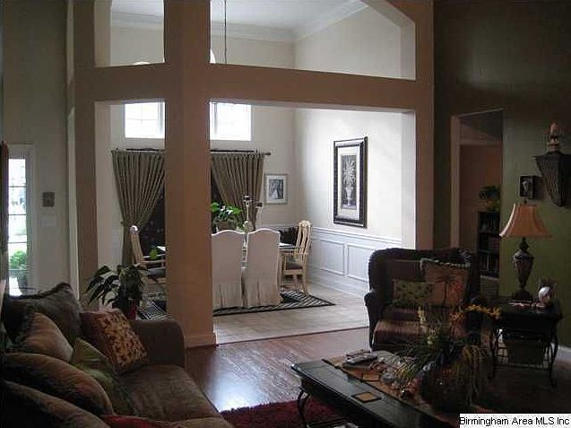 Dining area as seen from den 
