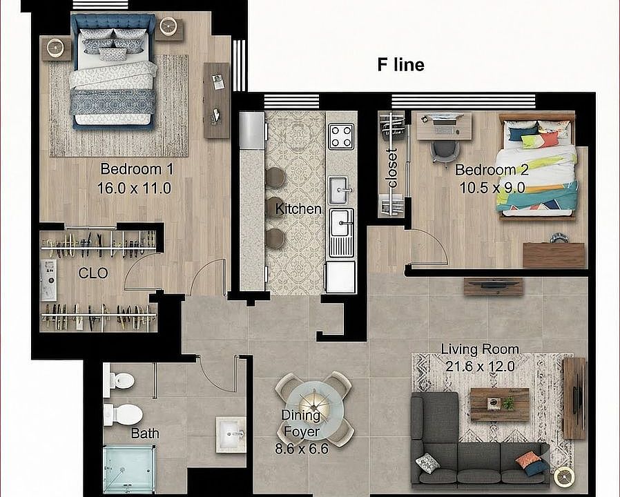 1st image of 195 Adams St APT 4F