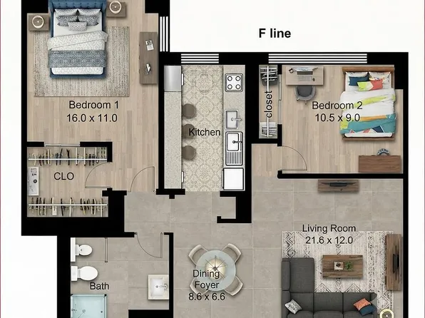 195 Adams St APT 4F, Brooklyn, NY 11201