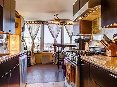 Kitchen and dining room.