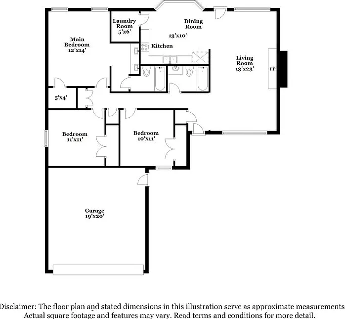3 bed, 2.0 bath, 1346 sqft, $1,865 — Photo 2