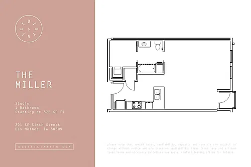 Floor plan Miller
