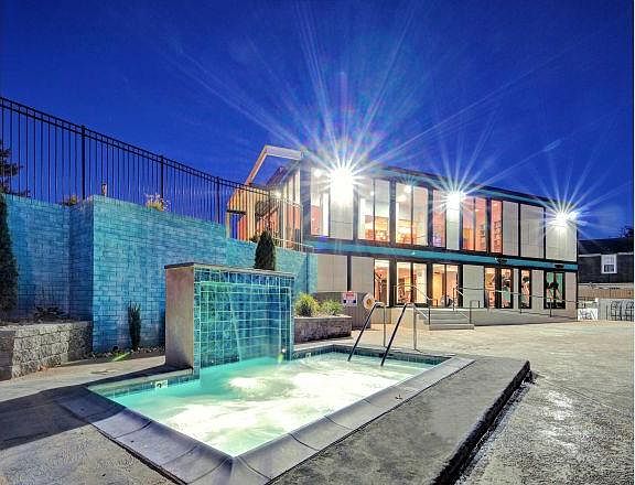 leasing office and pool