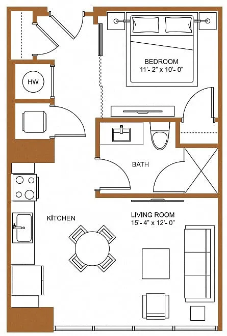 Floor plan Studio-S1