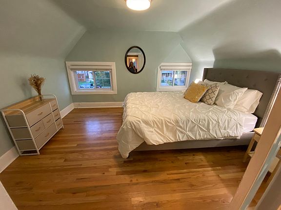 Primary bedroom, furnished