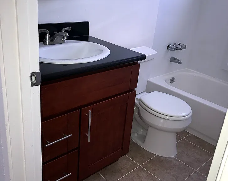 Bathroom with medicine cabinet