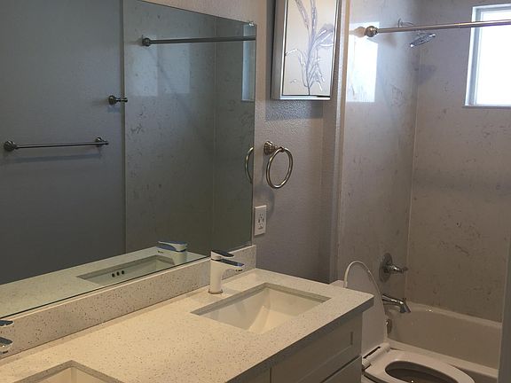 Bathroom one with double sinks