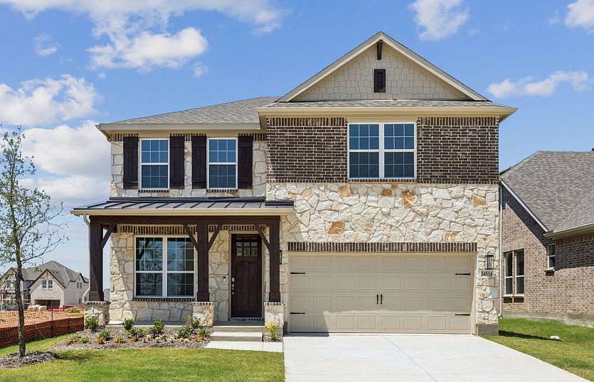 Stunning new home available at Creekview Meadows Real home pictured