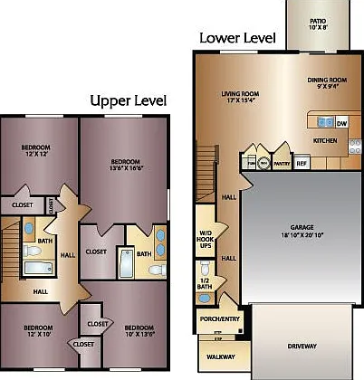 River 4x2.5 Floor Plan | Thorneberry | Apartments in Pleasant Grove, UT River 4x2.5 Floor Plan | Thorneberry | Apartments in Pleasant Grove, UT