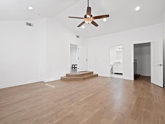 Huge master en-suite with walk in closet & full bathroom.