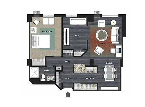 Floor plan Desire | 1 + Den