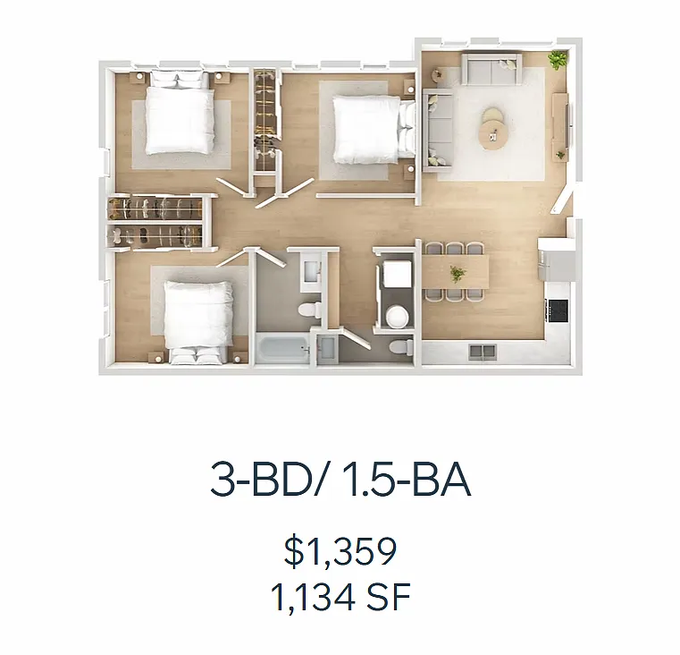 Floor plan 3 Bedroom
