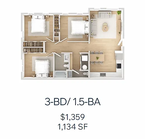 Floor plan 3 Bedroom