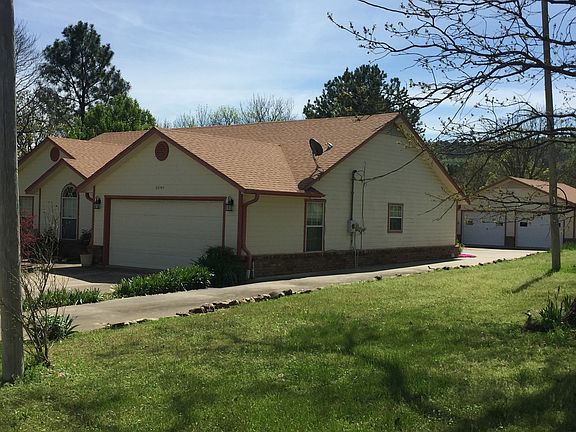 Concrete driveway to back