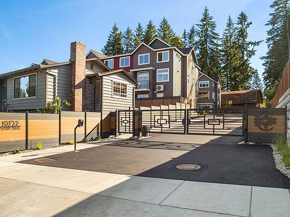 Private, gated access at neighborhood entry.