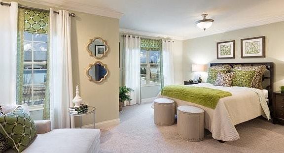 The incredible master bedroom in the Stillwater can be your