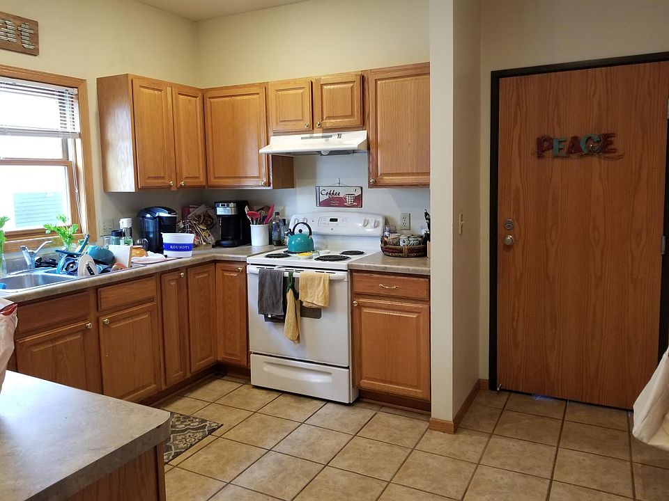 kitchen and front door